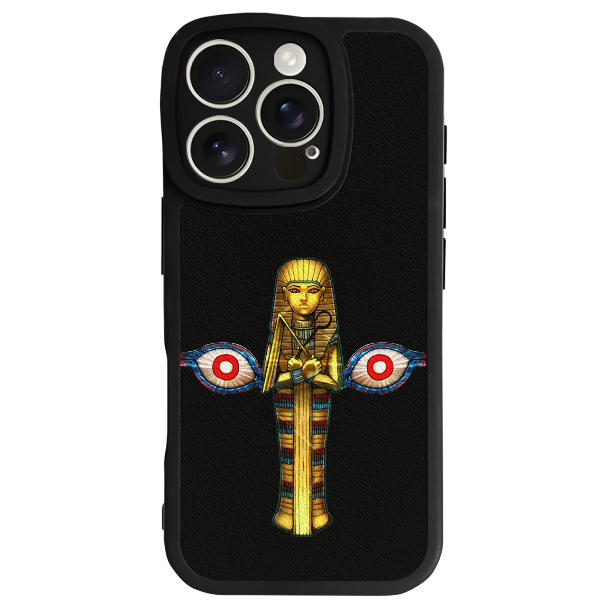 （画像用） 遊☆戯☆王 Yu-Gi-Oh! 【iPhone 16シリーズ対応】シリコンスマホケース（レザー調） 材質：シリコン